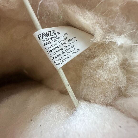 Bearpaw Slip-On Ankle Boots Womens 11 Pawz Brown Suede Leather Buckle NWT Cozy - Picture 11 of 16